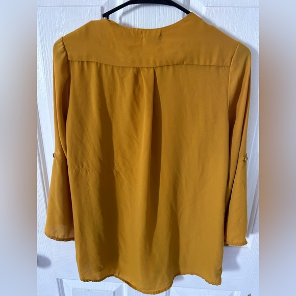 Golden blouse top - Picture 3 of 3